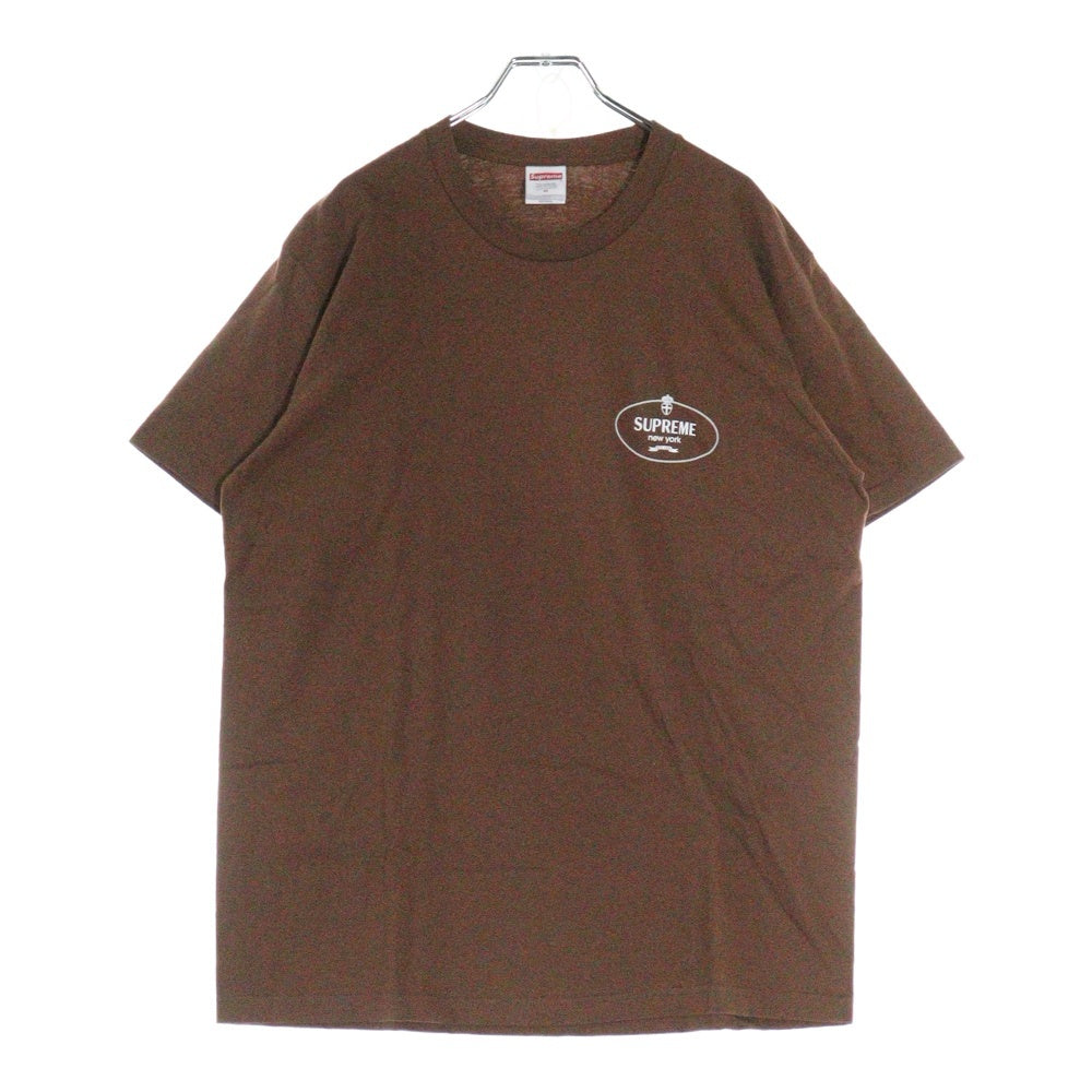 SUPREME(シュプリーム) 24AW Crest Tee クレスト 半袖Tシャツ ブラウン
