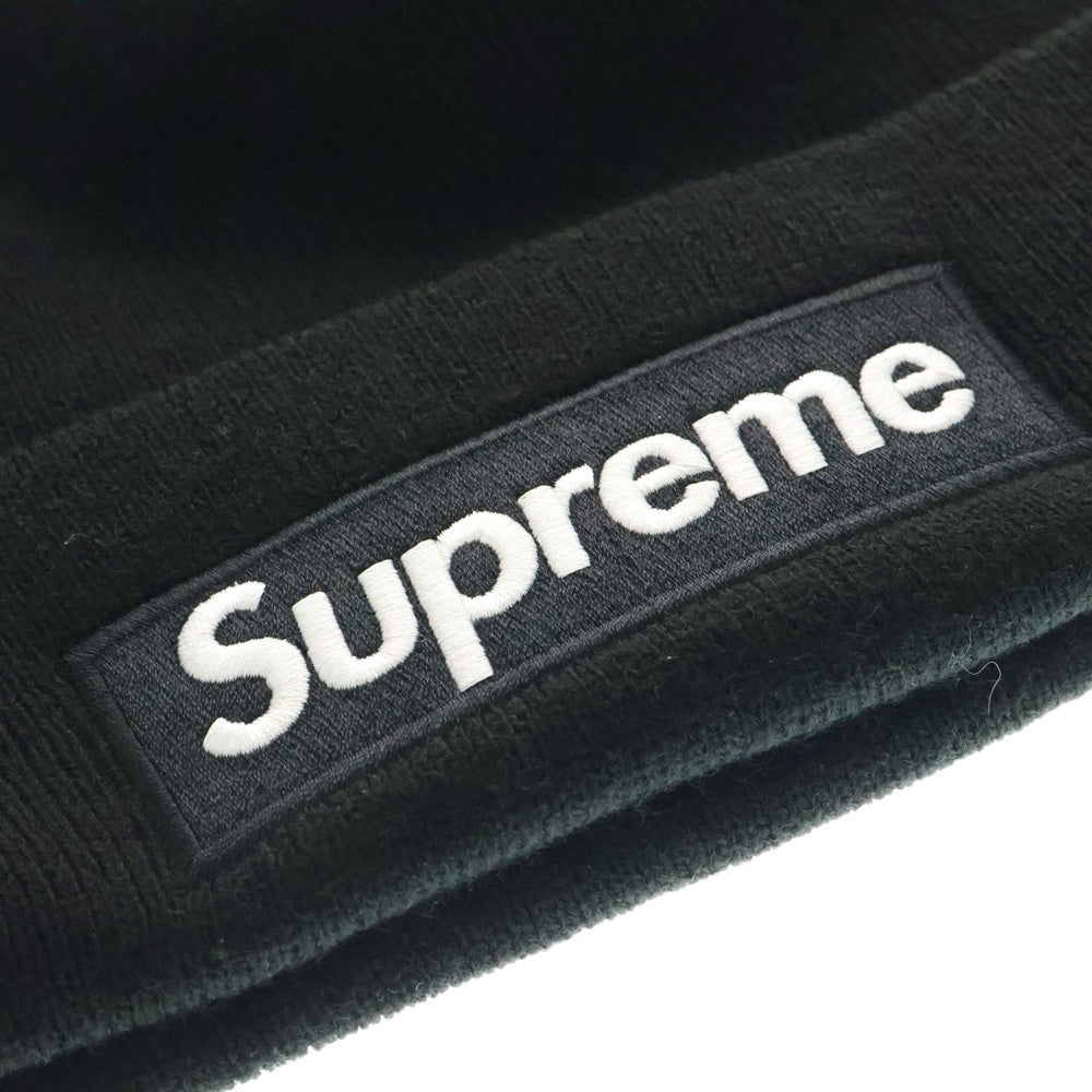 SUPREME(シュプリーム) 23AW New Era Box Logo Beanie ニューエラ ボックスロゴ ニットビーニー ニット帽 帽子 ブラック