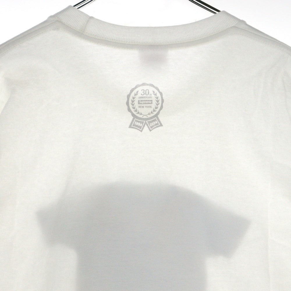 SUPREME(シュプリーム) 24AW 30th Anniversary Tee 30周年記念 アニバーサリー 半袖Tシャツ ホワイト