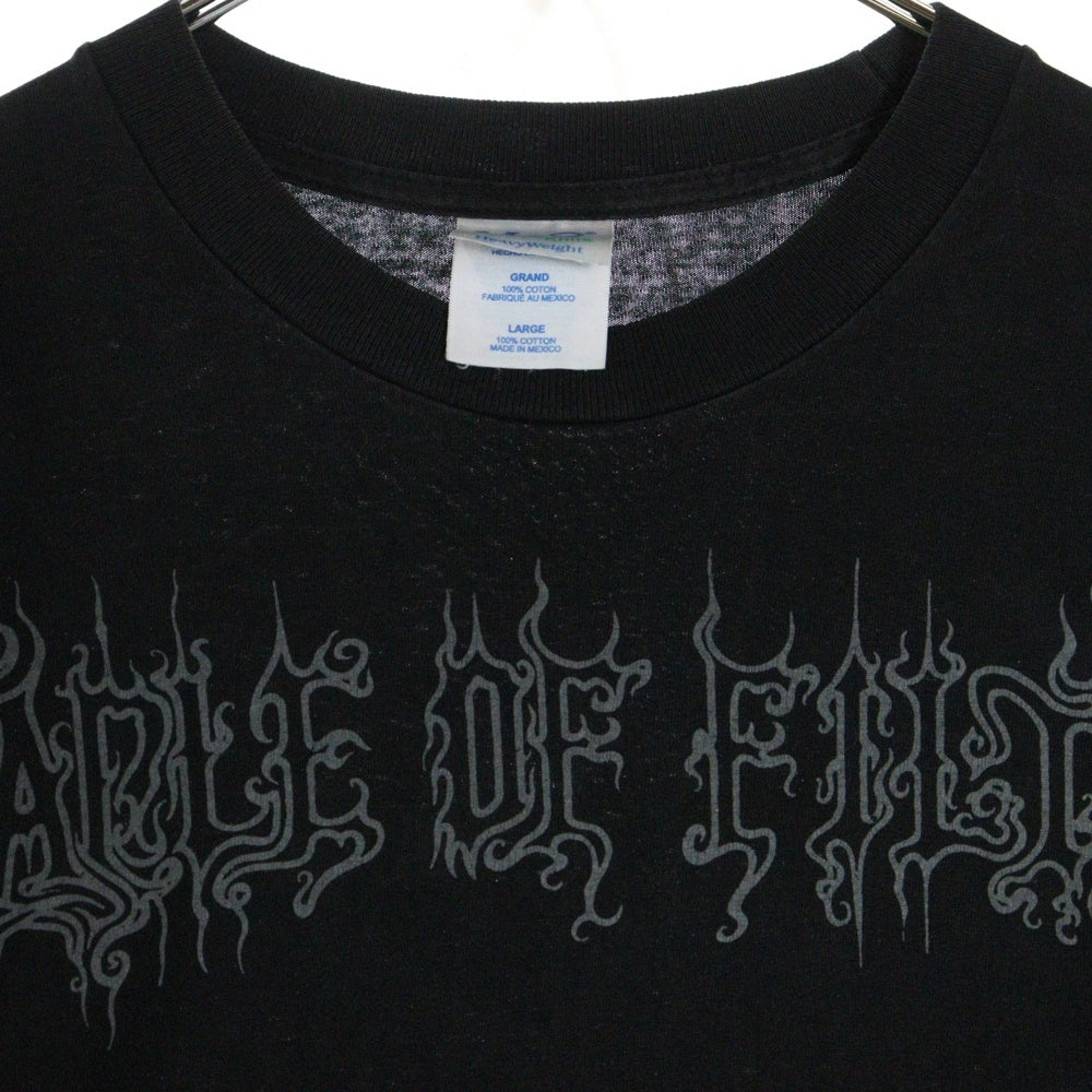 VINTAGE(ヴィンテージ) 90S CRADLE OF FILTH DEATH NO STARINGS ATTACHED クレイドル オブ フィルス 半袖Tシャツ ブラック