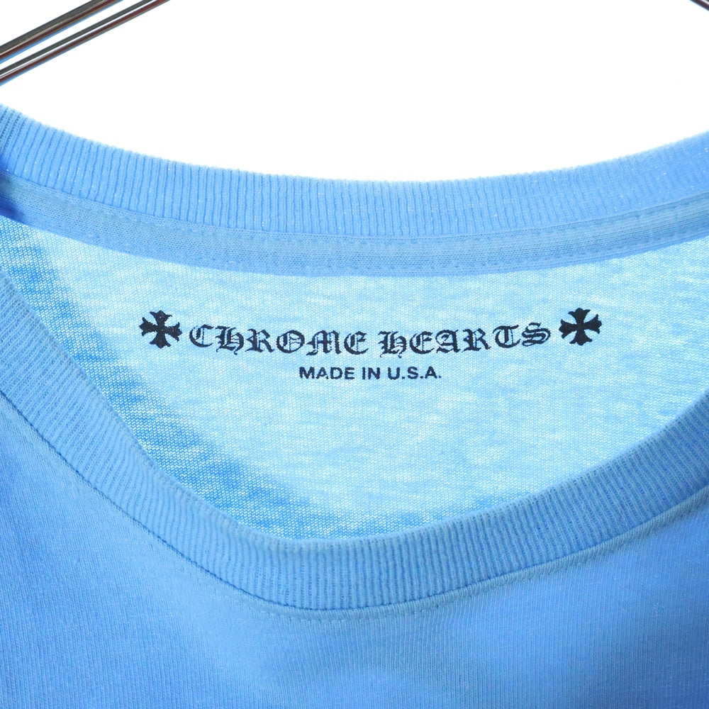 CHROME HEARTS(クロムハーツ) ×MATTY BOY BRAIN NEW L/S TEE マッティボーイ ブレインニュー 長袖Tシャツ ロングスリーブカットソー ブルー