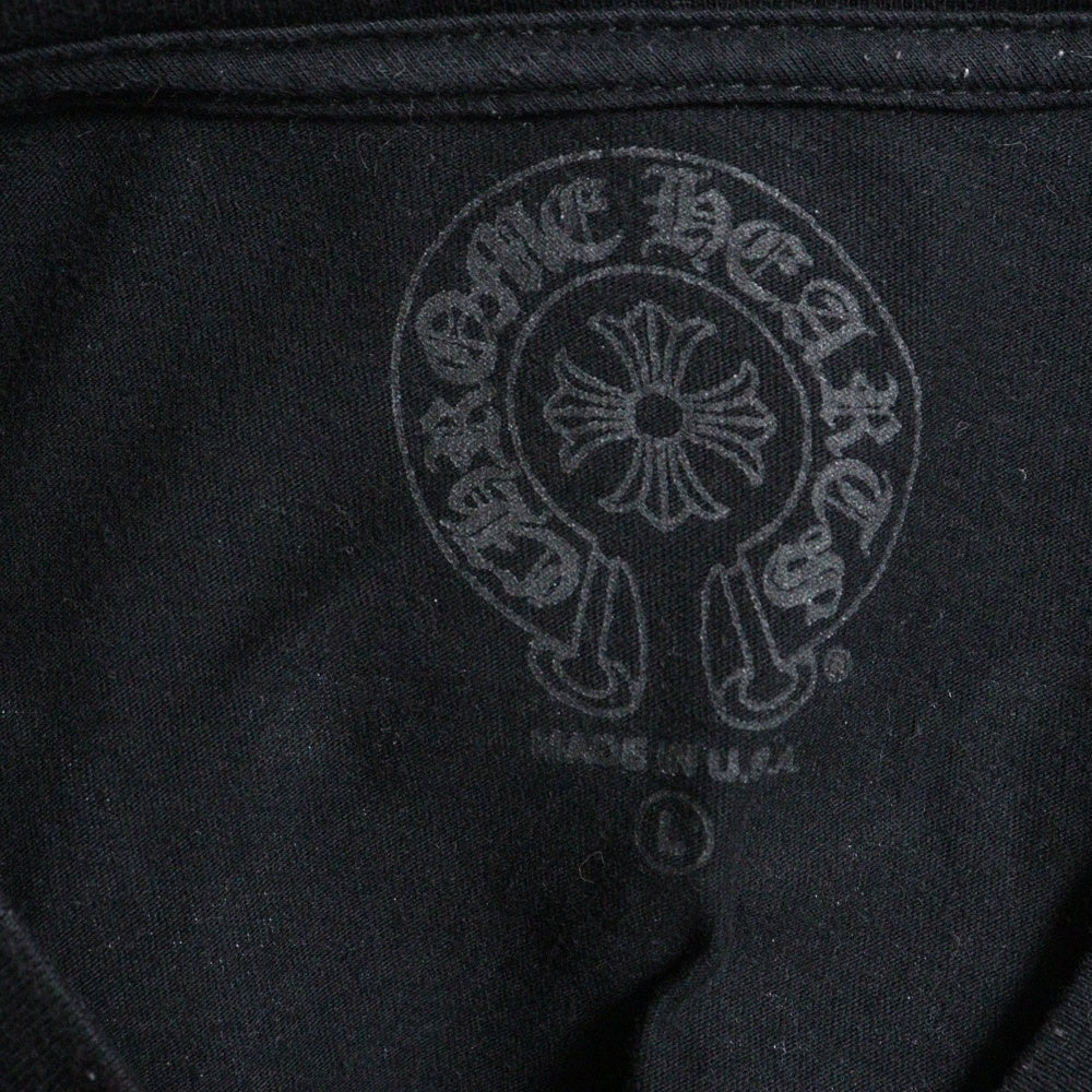 CHROME HEARTS(クロムハーツ) CH L/S 1 ヴァインダガープリント長袖カットソー ロングスリーブ ロンT ブラック/パープル