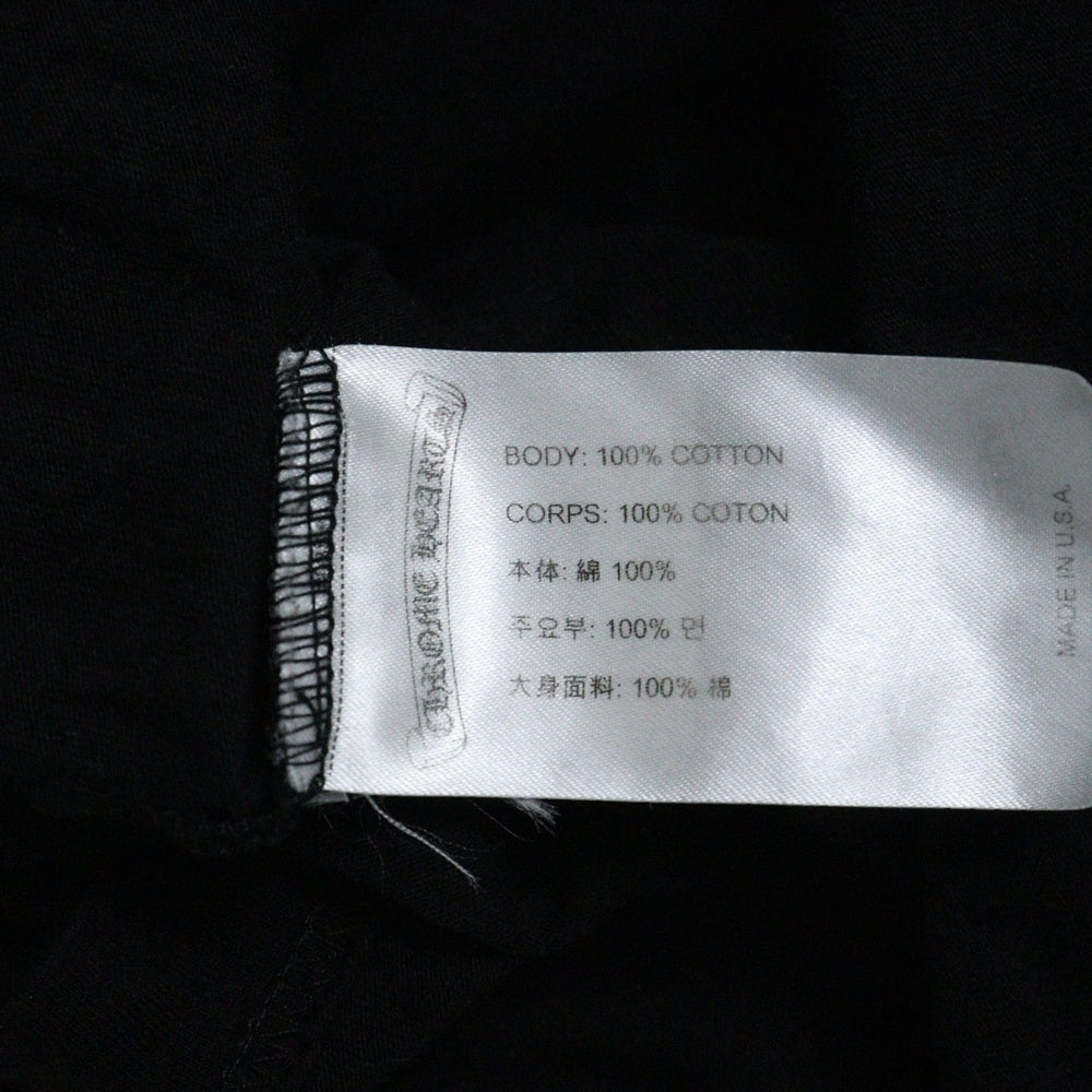 CHROME HEARTS(クロムハーツ) CH L/S 1 ヴァインダガープリント長袖カットソー ロングスリーブ ロンT ブラック/パープル