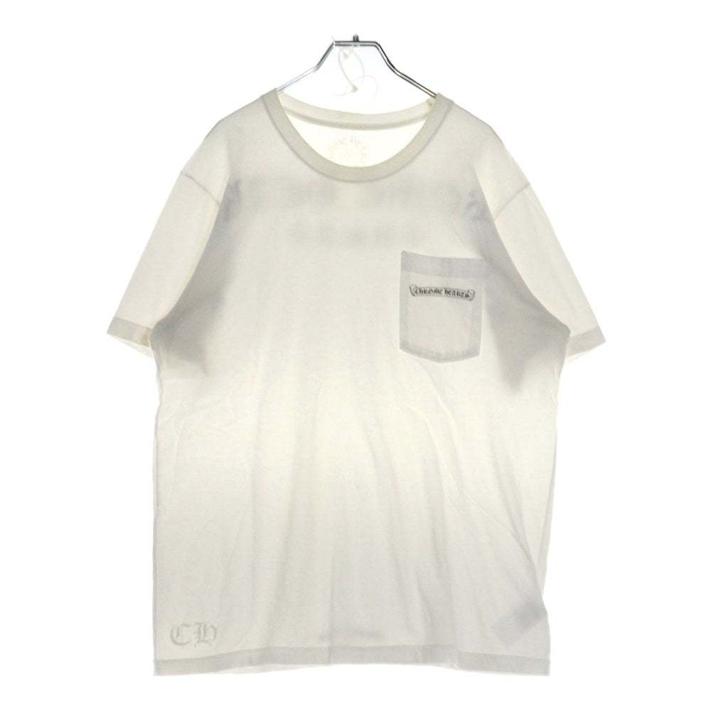 CHROME HEARTS(クロムハーツ) USA Logo S/S TEE スクロールロゴプリントクルーネック半袖Tシャツ ホワイト