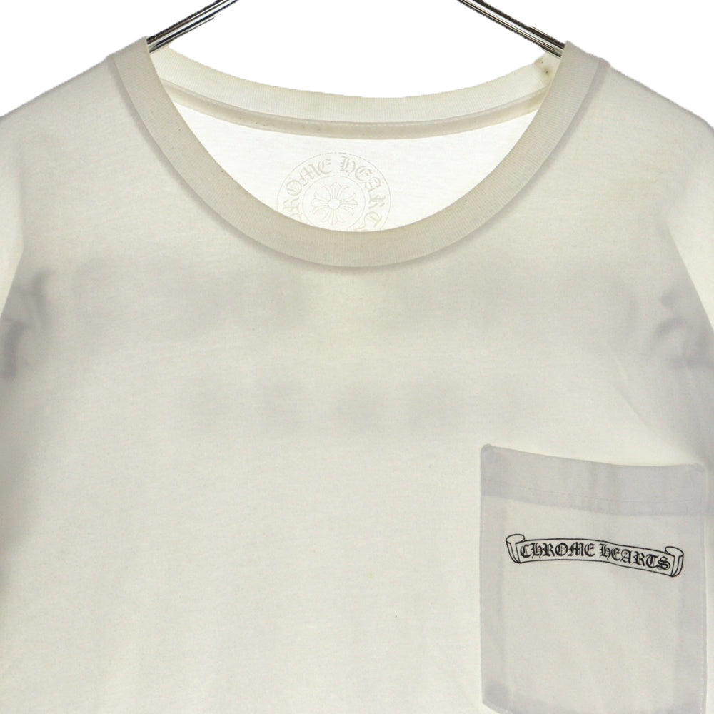 CHROME HEARTS(クロムハーツ) USA Logo S/S TEE スクロールロゴプリントクルーネック半袖Tシャツ ホワイト