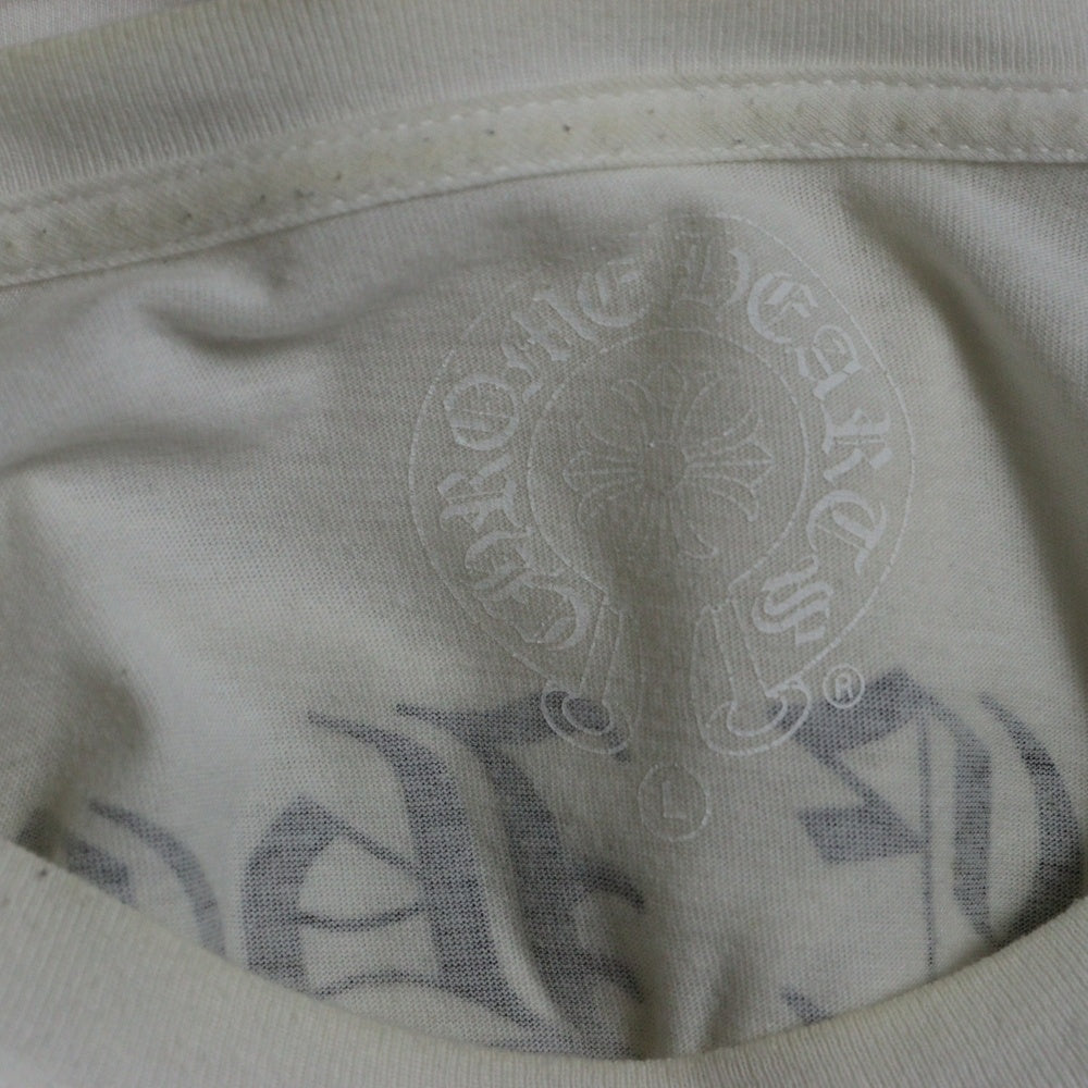 CHROME HEARTS(クロムハーツ) USA Logo S/S TEE スクロールロゴプリントクルーネック半袖Tシャツ ホワイト