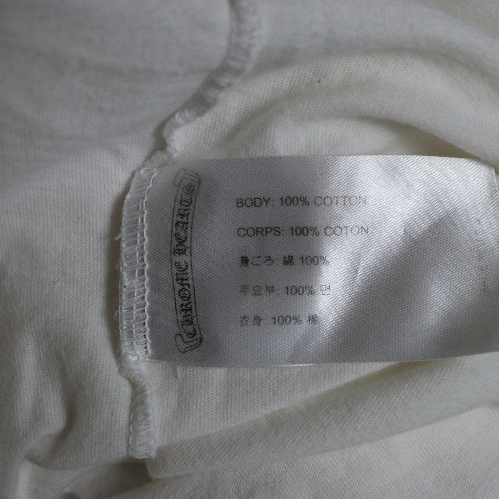 CHROME HEARTS(クロムハーツ) USA Logo S/S TEE スクロールロゴプリントクルーネック半袖Tシャツ ホワイト