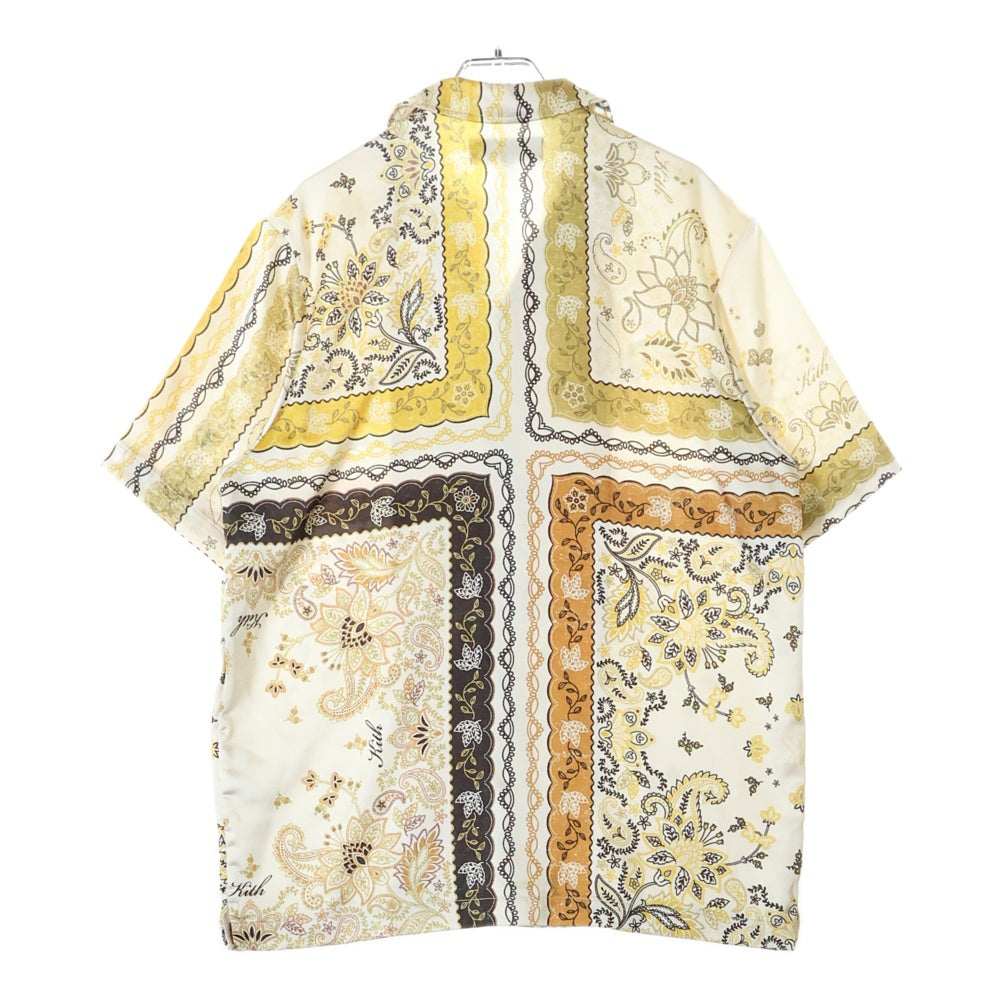 KITH(キス) 25SS Panelled Bandana Thompson Camp Collar Shirt パネルバンダナ トンプソン キャンプカラー 半袖シャツ マルチ 25-051-060-0040