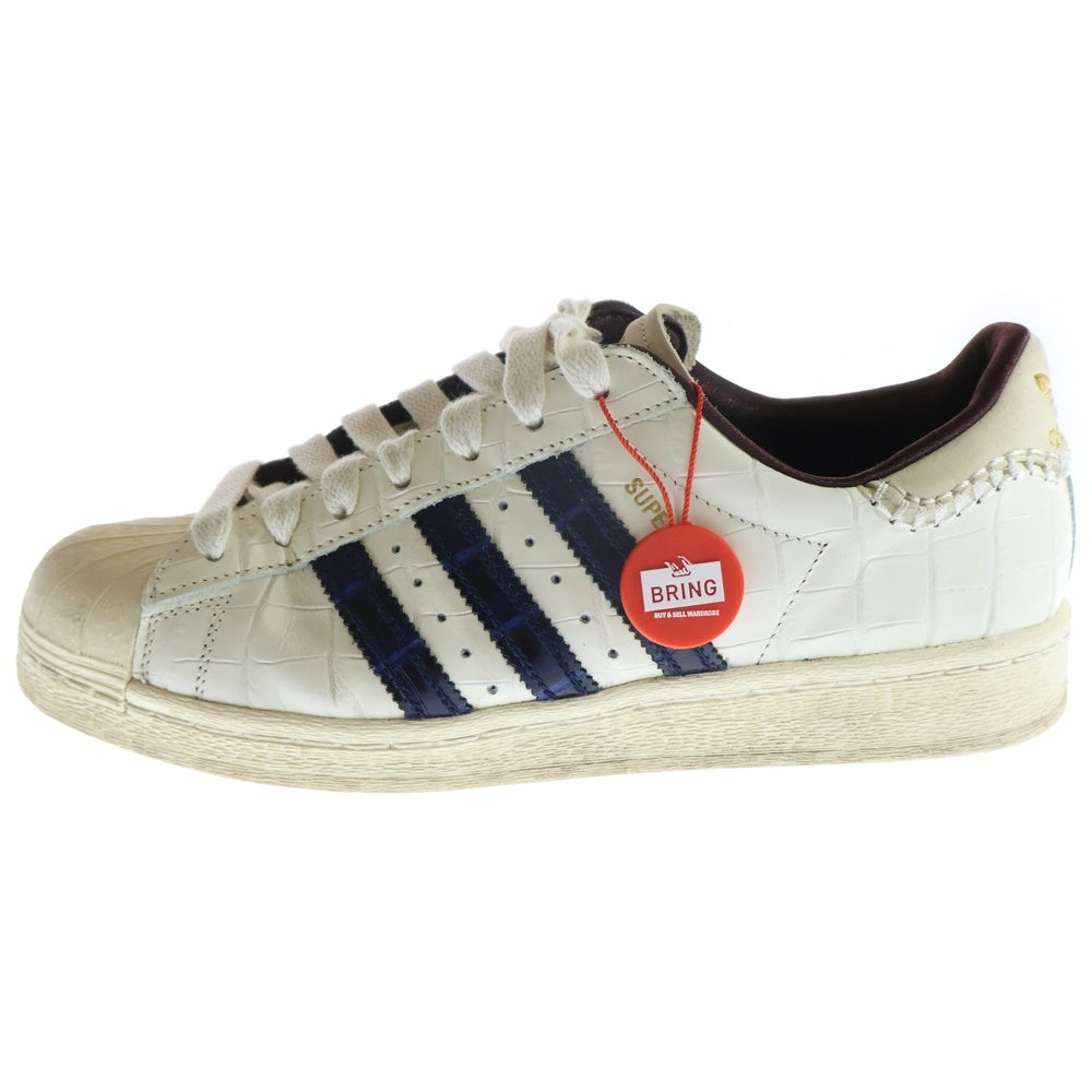 adidas(アディダス) ×Wales Bonner Superstar ×ウェールズボナー スーパースター ローカットスニーカー ホワイト/ネイビー US9/27cm JP7161