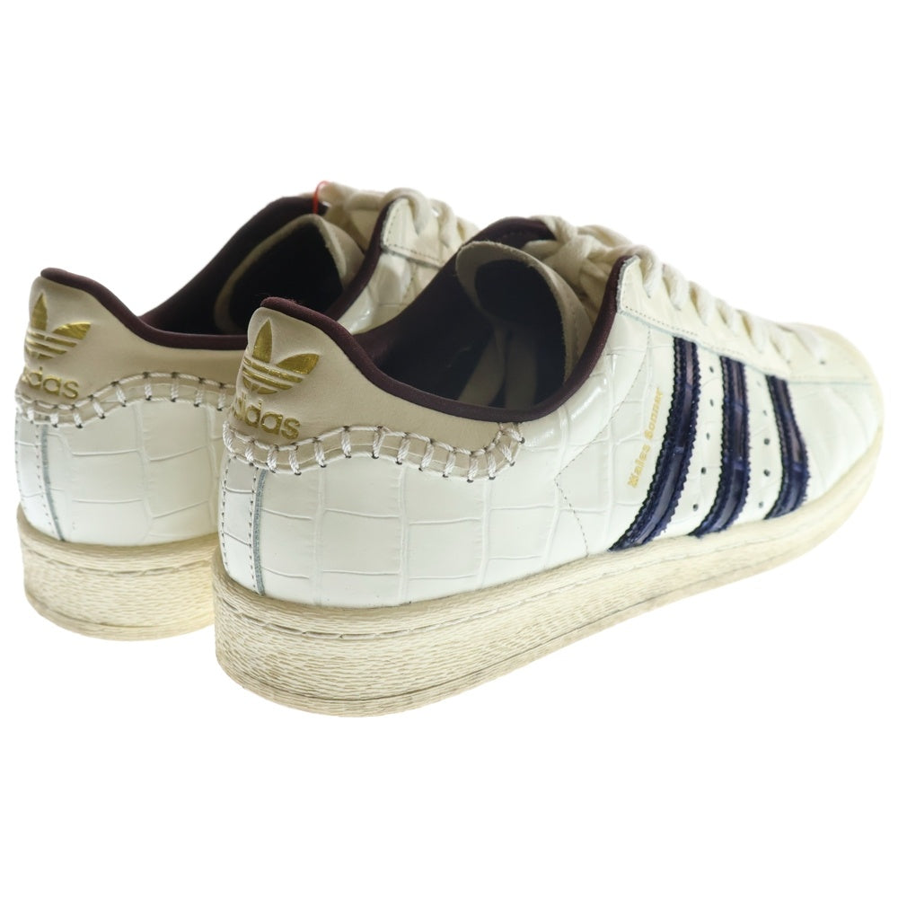 adidas(アディダス) ×Wales Bonner Superstar ×ウェールズボナー スーパースター ローカットスニーカー ホワイト/ネイビー US9/27cm JP7161