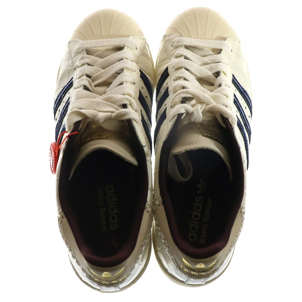 adidas(アディダス) ×Wales Bonner Superstar ×ウェールズボナー スーパースター ローカットスニーカー ホワイト/ネイビー US9/27cm JP7161