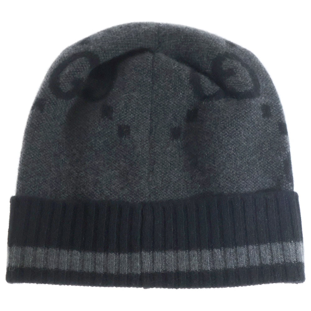 GUCCI(グッチ) GG Knit Cashmere カシミヤミットビーニー ニット帽 帽子 グレー 676827 4GABX