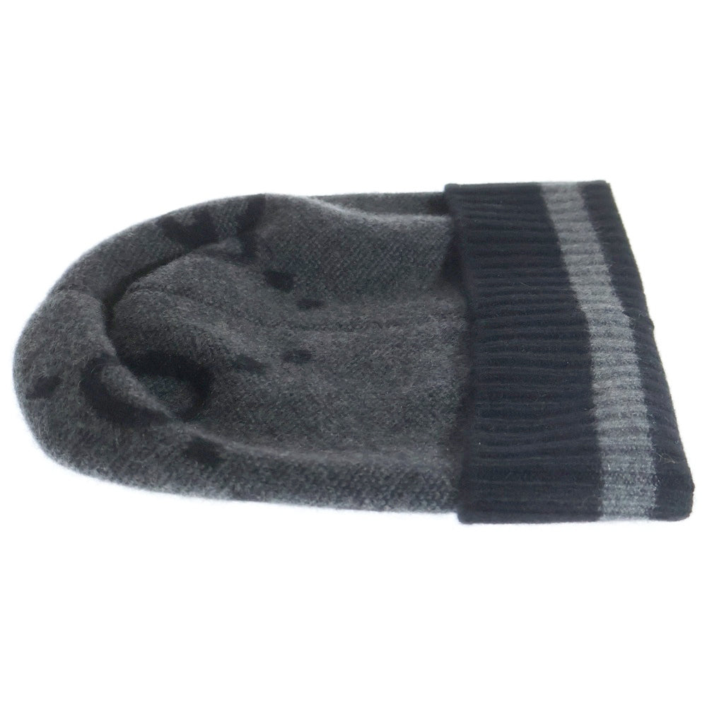 GUCCI(グッチ) GG Knit Cashmere カシミヤミットビーニー ニット帽 帽子 グレー 676827 4GABX