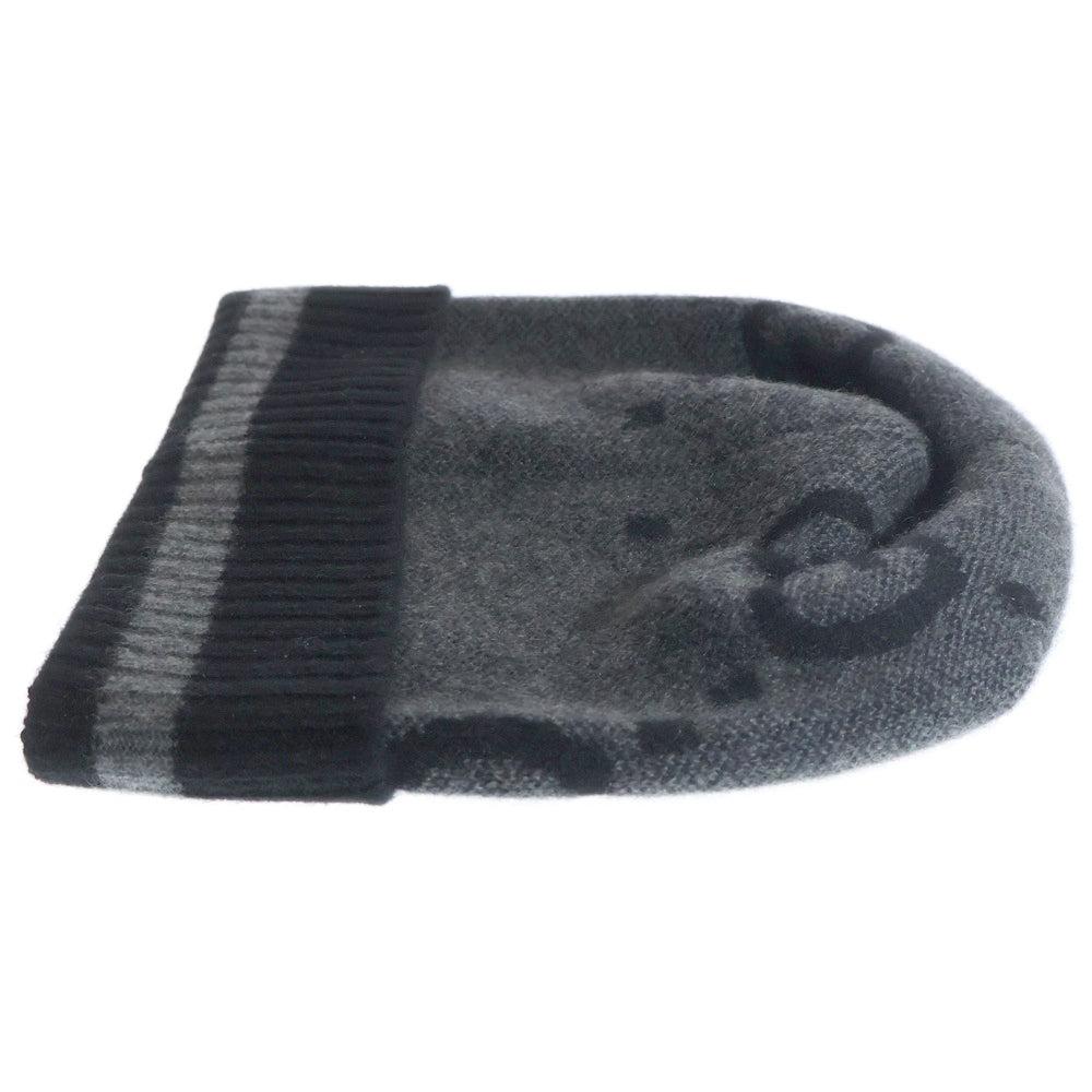 GUCCI(グッチ) GG Knit Cashmere カシミヤミットビーニー ニット帽 帽子 グレー 676827 4GABX