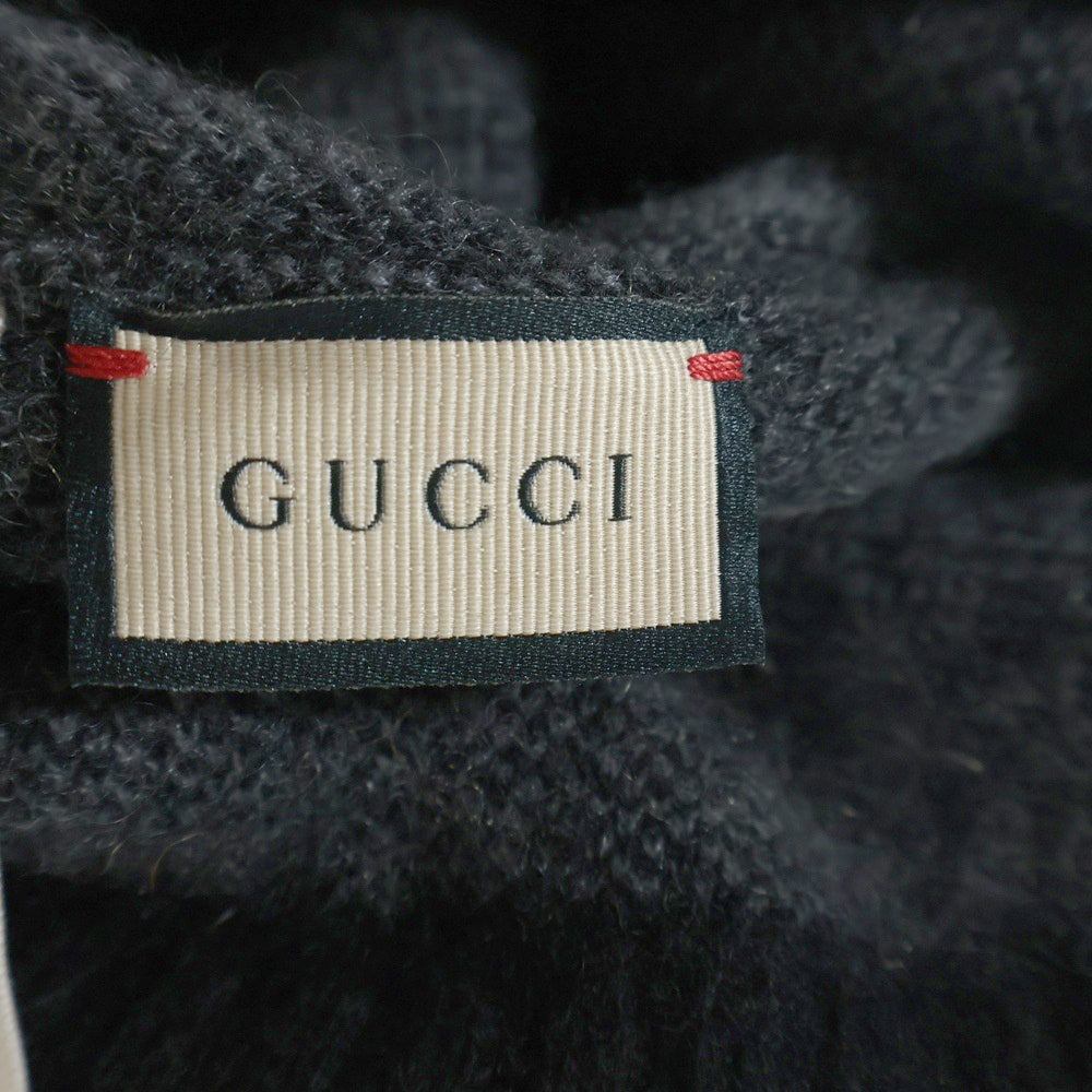 GUCCI(グッチ) GG Knit Cashmere カシミヤミットビーニー ニット帽 帽子 グレー 676827 4GABX