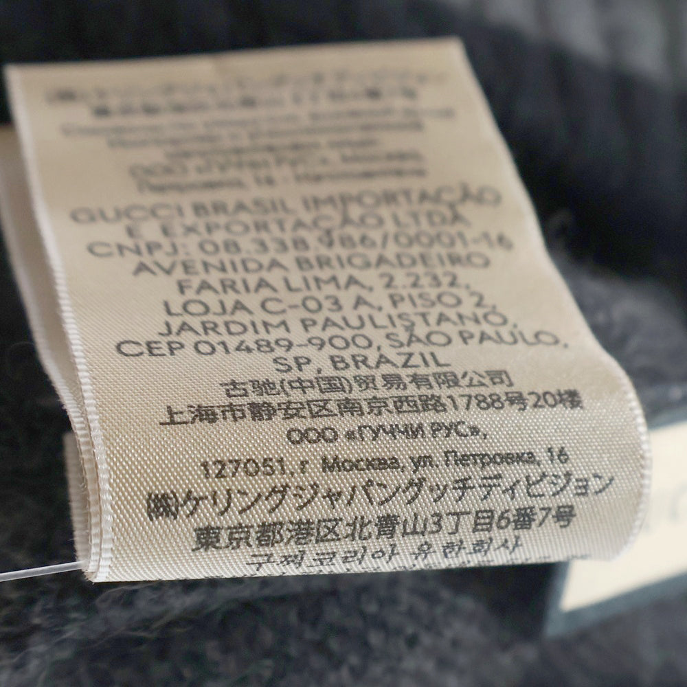 GUCCI(グッチ) GG Knit Cashmere カシミヤミットビーニー ニット帽 帽子 グレー 676827 4GABX