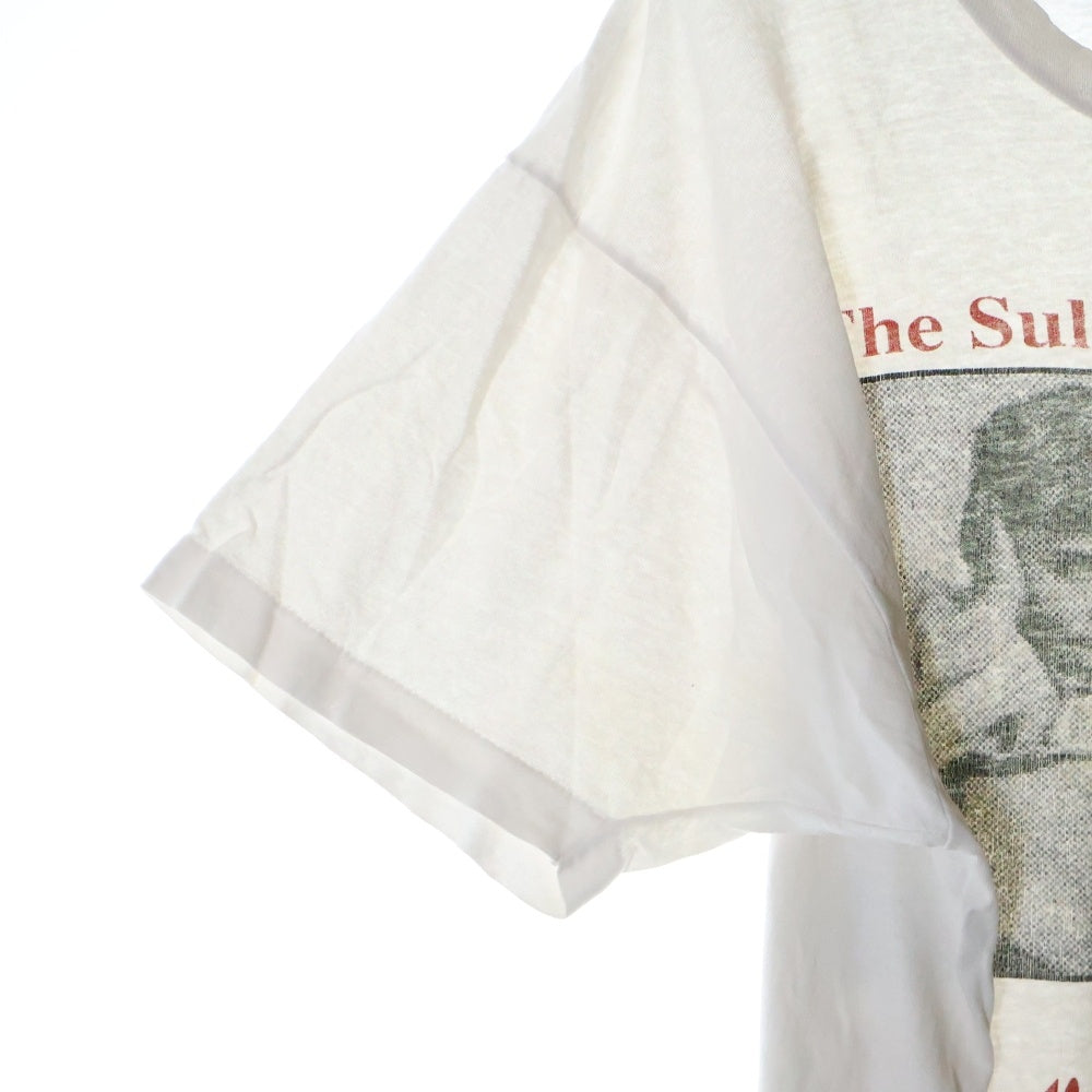 VINTAGE(ヴィンテージ) 90s Sultans of ping サルタンズ オブ ピンプリント 半袖カットソー クルーネック Tシャツ ホワイト