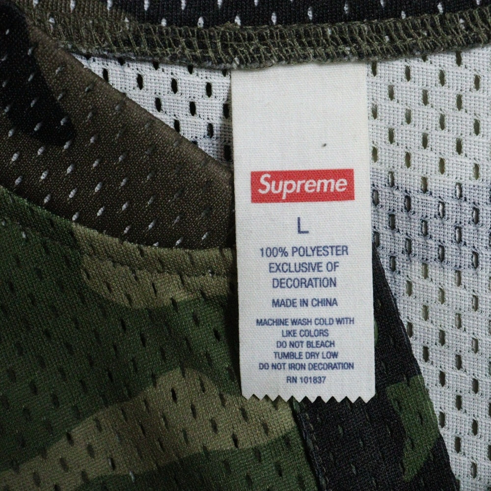 SUPREME(シュプリーム) 25SS S Logo Baseball Henley カモフラージュ 迷彩 Sロゴ ベースボールヘンリー 半袖シャツ カーキ