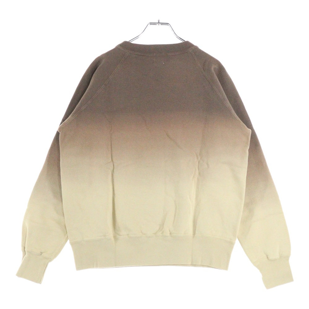 A BATHING APE(アベイシングエイプ) 90s BAPESTA グラデーションロゴプリントスウェットシャツ ブラウン/ベージュ