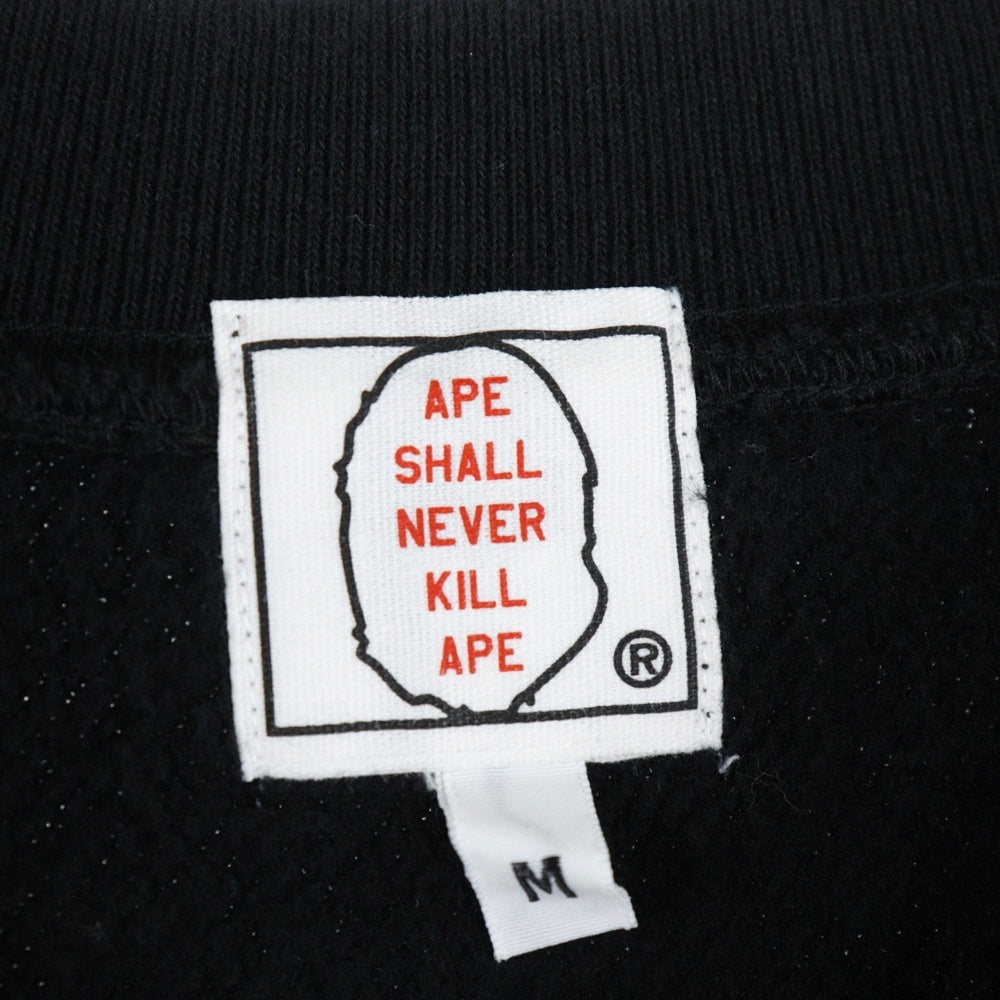 A BATHING APE(アベイシングエイプ) 90s Wonder Women ワンダーウーマン ロゴプリントスウェットトレーナー ブラック/イエロー/レッド