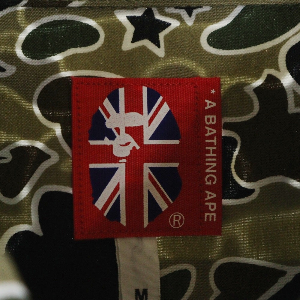 A BATHING APE(アベイシングエイプ) CAMO カモボタンダウン長袖シャツ カーキ