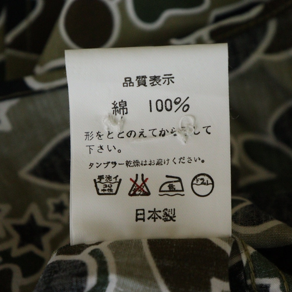 A BATHING APE(アベイシングエイプ) CAMO カモボタンダウン長袖シャツ カーキ