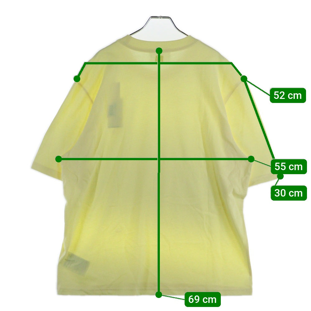 AMI Alexandre Mattiussi(アミアレクサンドルマテュッシ) AMI DE COEUR T-SHIRT ハートロゴ刺繍 半袖Tシャツ イエロー E22UTS002.726