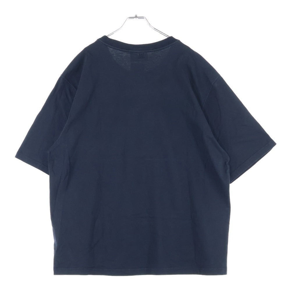 AMI Alexandre Mattiussi(アミアレクサンドルマテュッシ) AMI DE COEUR T-SHIRT ハートロゴ刺繍 半袖Tシャツ ブラック SPEUTS022.726