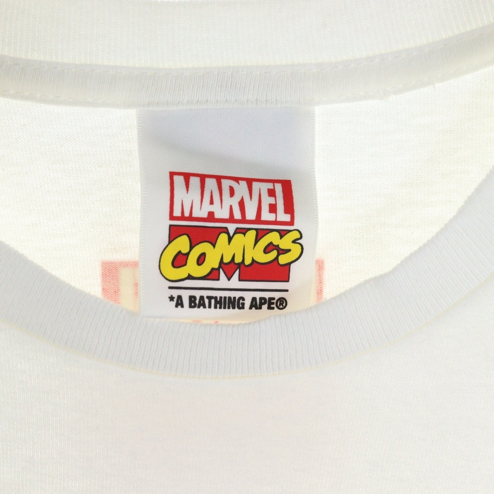 A BATHING APE(アベイシングエイプ) ×MARVEL Black Widow Tee マーベル ブラックウィドウ 半袖Tシャツ ホワイト