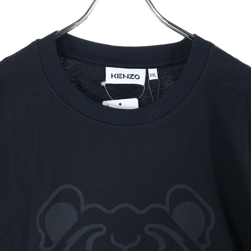 KENZO(ケンゾー) Climbing Tiger Cotton T-Shirt タイガー刺繍 半袖Tシャツ ブラック FC55TS082CSB