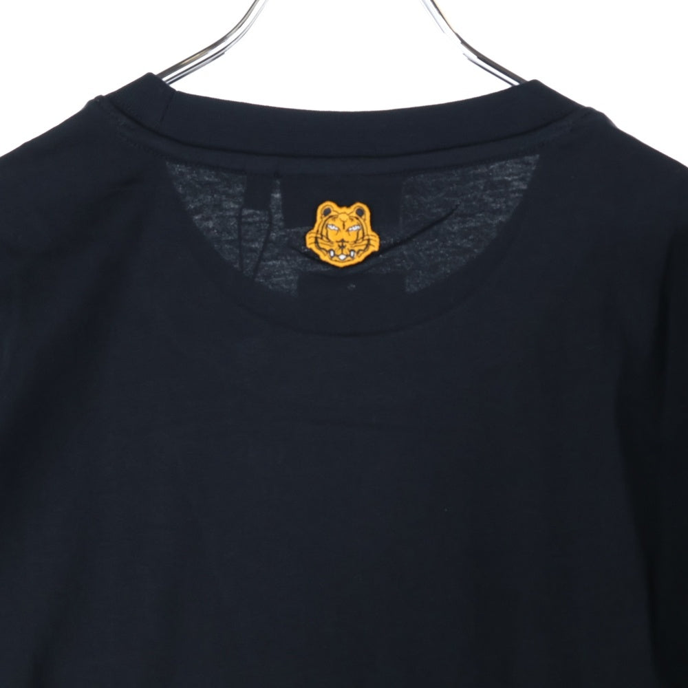 KENZO(ケンゾー) Climbing Tiger Cotton T-Shirt タイガー刺繍 半袖Tシャツ ブラック FC55TS082CSB