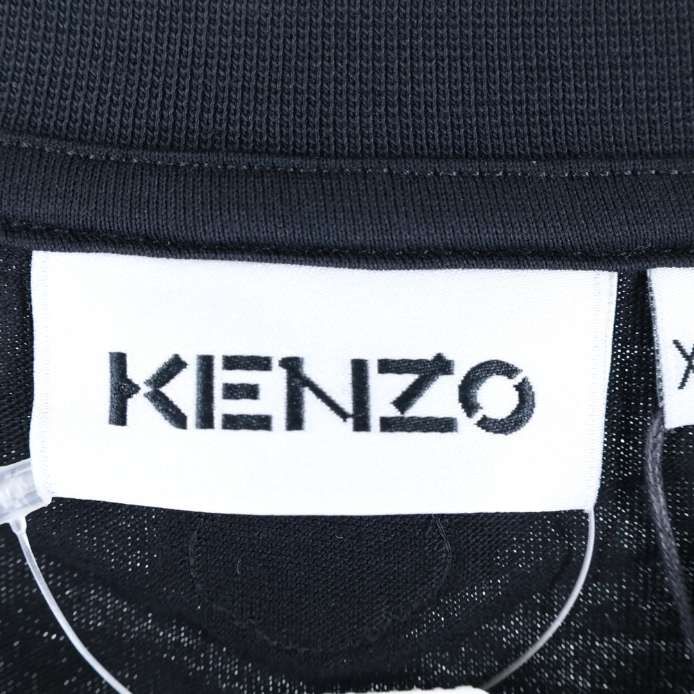 KENZO(ケンゾー) Climbing Tiger Cotton T-Shirt タイガー刺繍 半袖Tシャツ ブラック FC55TS082CSB