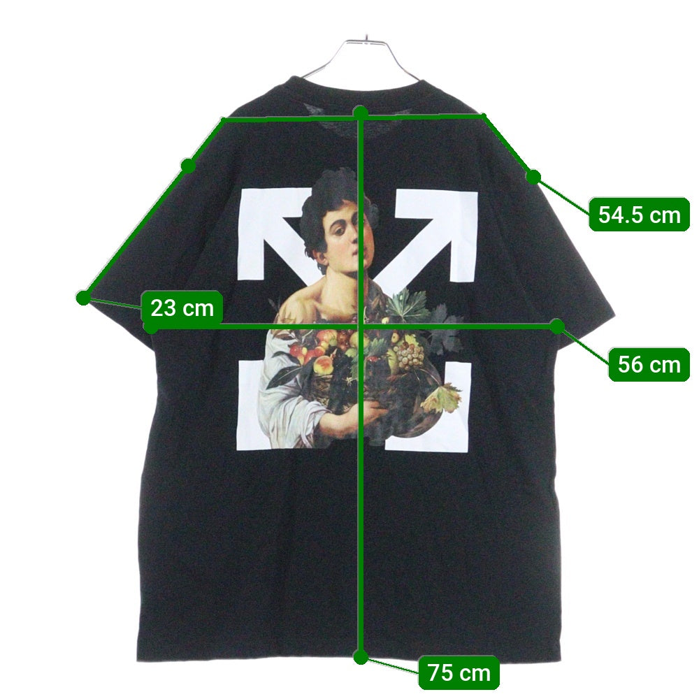 OFF-WHITE(オフホワイト) 21SS Caravaggio Hand T-shirt カラヴァッジョ ハンド 半袖Tシャツ ブラック OMAA038S21JER006