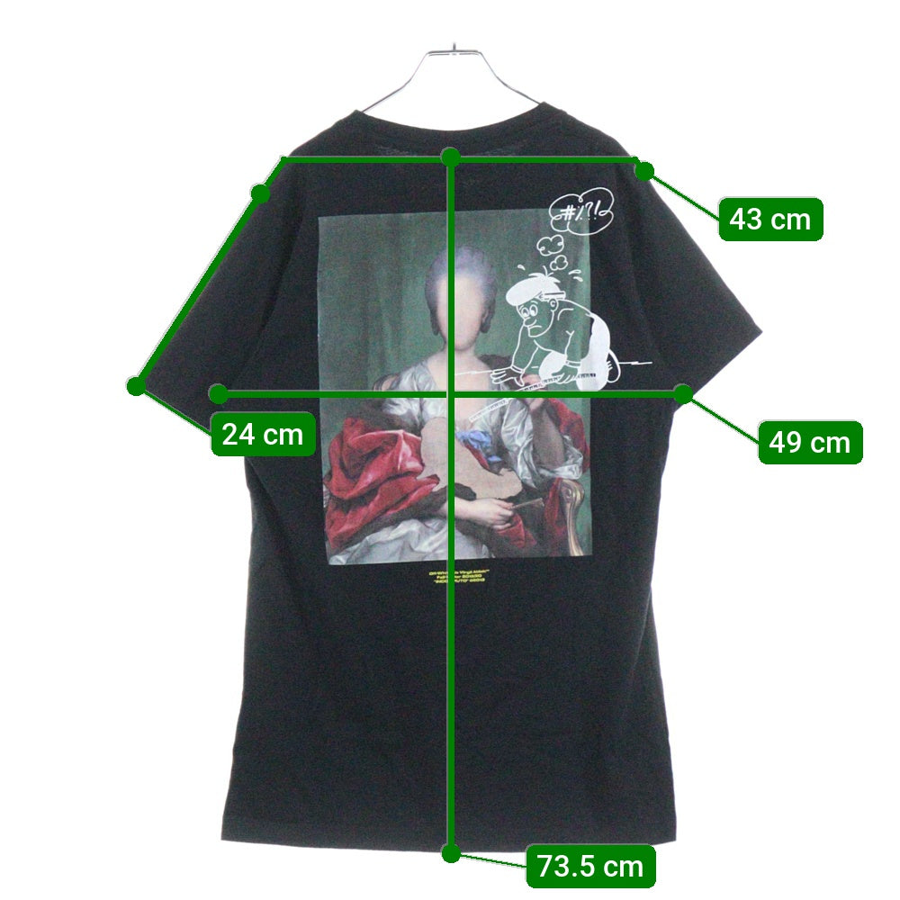 OFF-WHITE(オフホワイト) 19AW Maria de Silva T-shirt マリア デ シルヴァ 半袖Tシャツ ブラック OMAA027E19185005