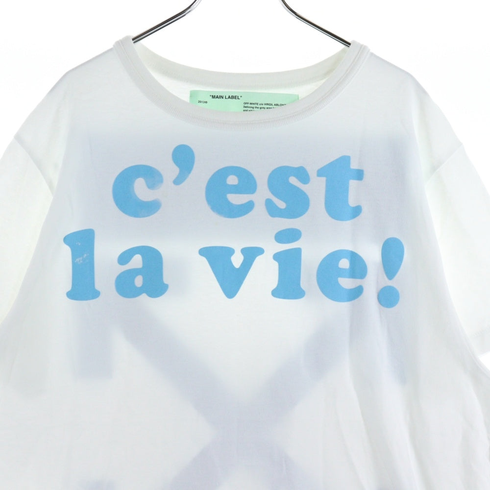 OFF-WHITE(オフホワイト) 17AW c'est la vie T-shirt 半袖Tシャツ ホワイト OMAA002F17185075