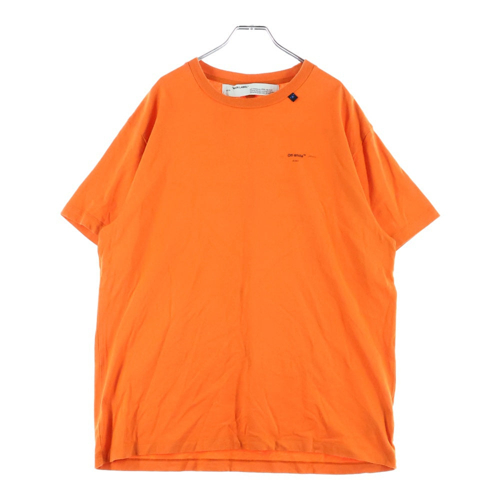 OFF-WHITE(オフホワイト) 19AW Abstract Arrows Over T-shirt オーバーサイズ半袖Tシャツ オレンジ OMAA038F19185011
