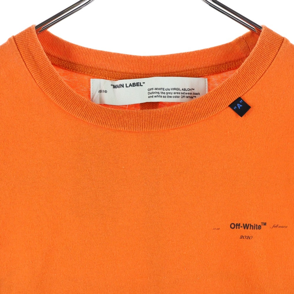OFF-WHITE(オフホワイト) 19AW Abstract Arrows Over T-shirt オーバーサイズ半袖Tシャツ オレンジ OMAA038F19185011