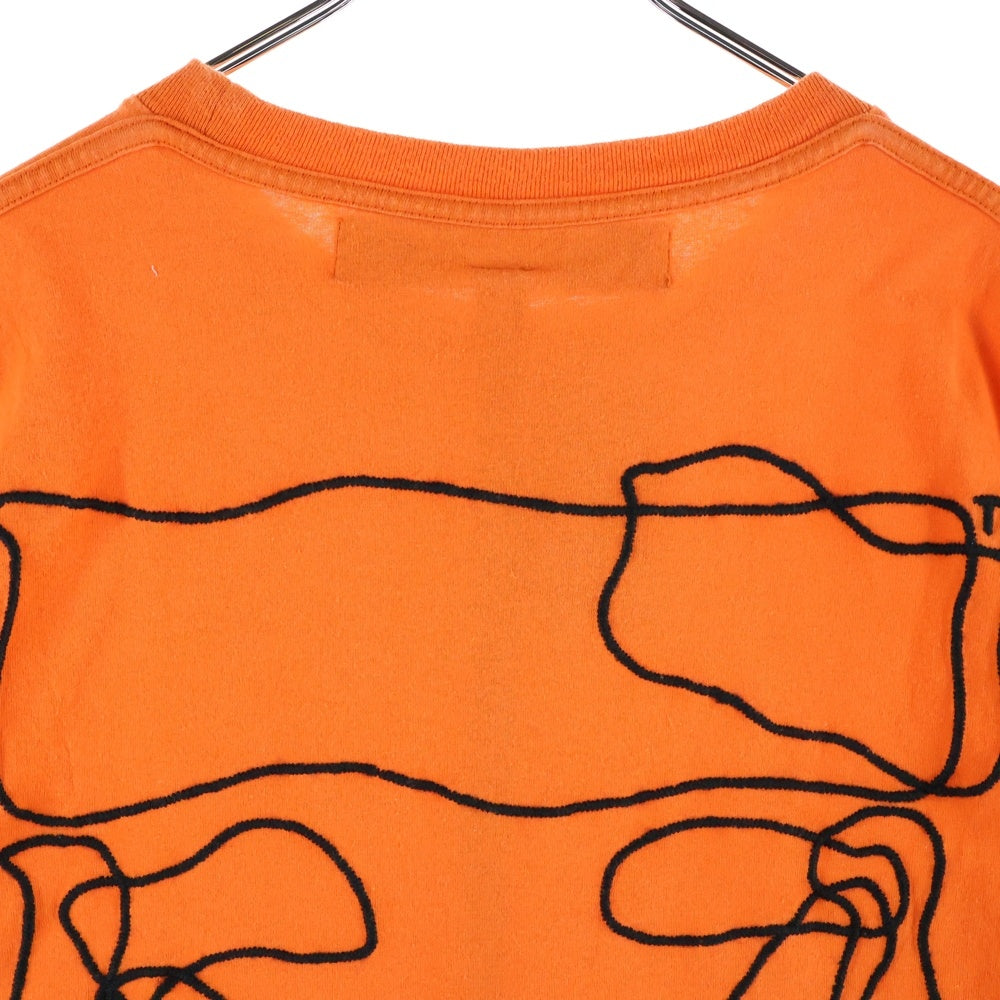 OFF-WHITE(オフホワイト) 19AW Abstract Arrows Over T-shirt オーバーサイズ半袖Tシャツ オレンジ OMAA038F19185011