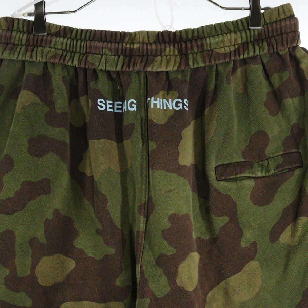 OFF-WHITE(オフホワイト) 17AW Camouflage Sweatshorts カモフラージュ 迷彩ハーフパンツ ショーツ カーキ OMCB009F17601029