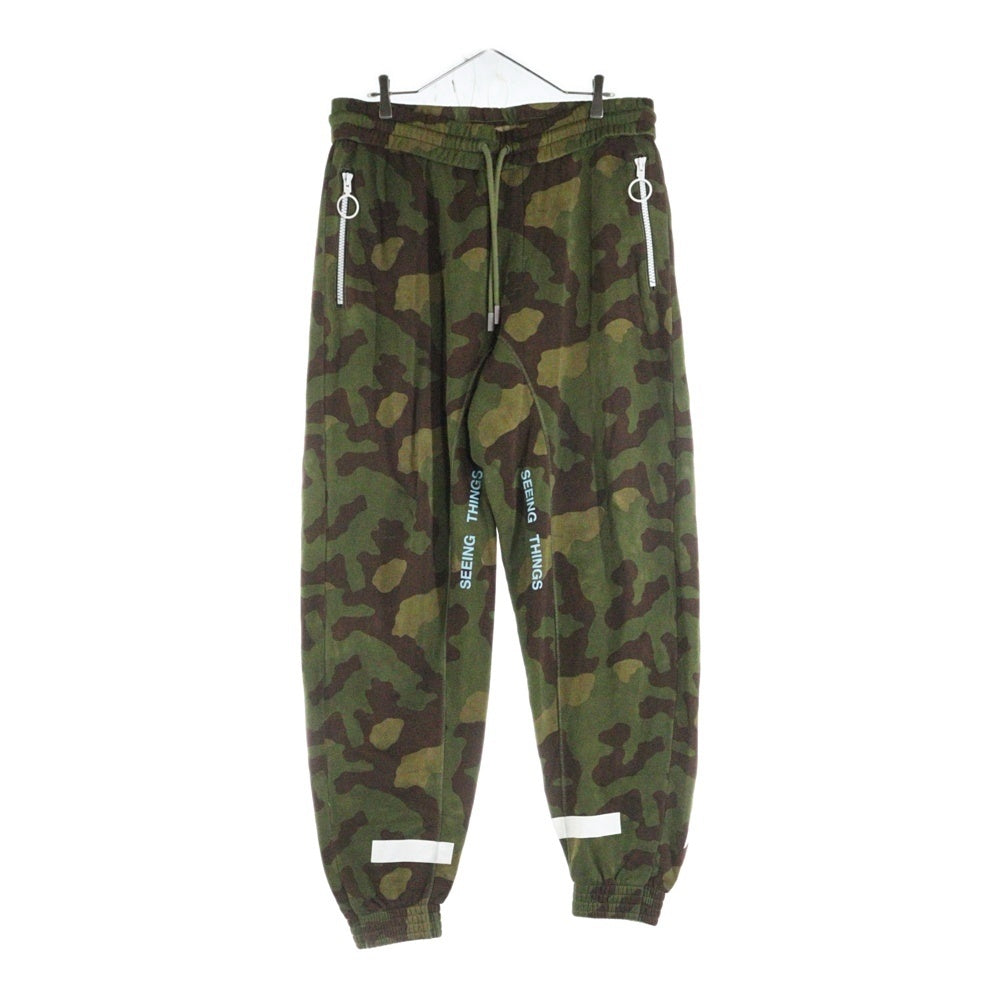 OFF-WHITE(オフホワイト) 17AW Camouflage SweatPants カモフラージュ 迷彩スウェットパンツ カーキ OMCA048F17601025