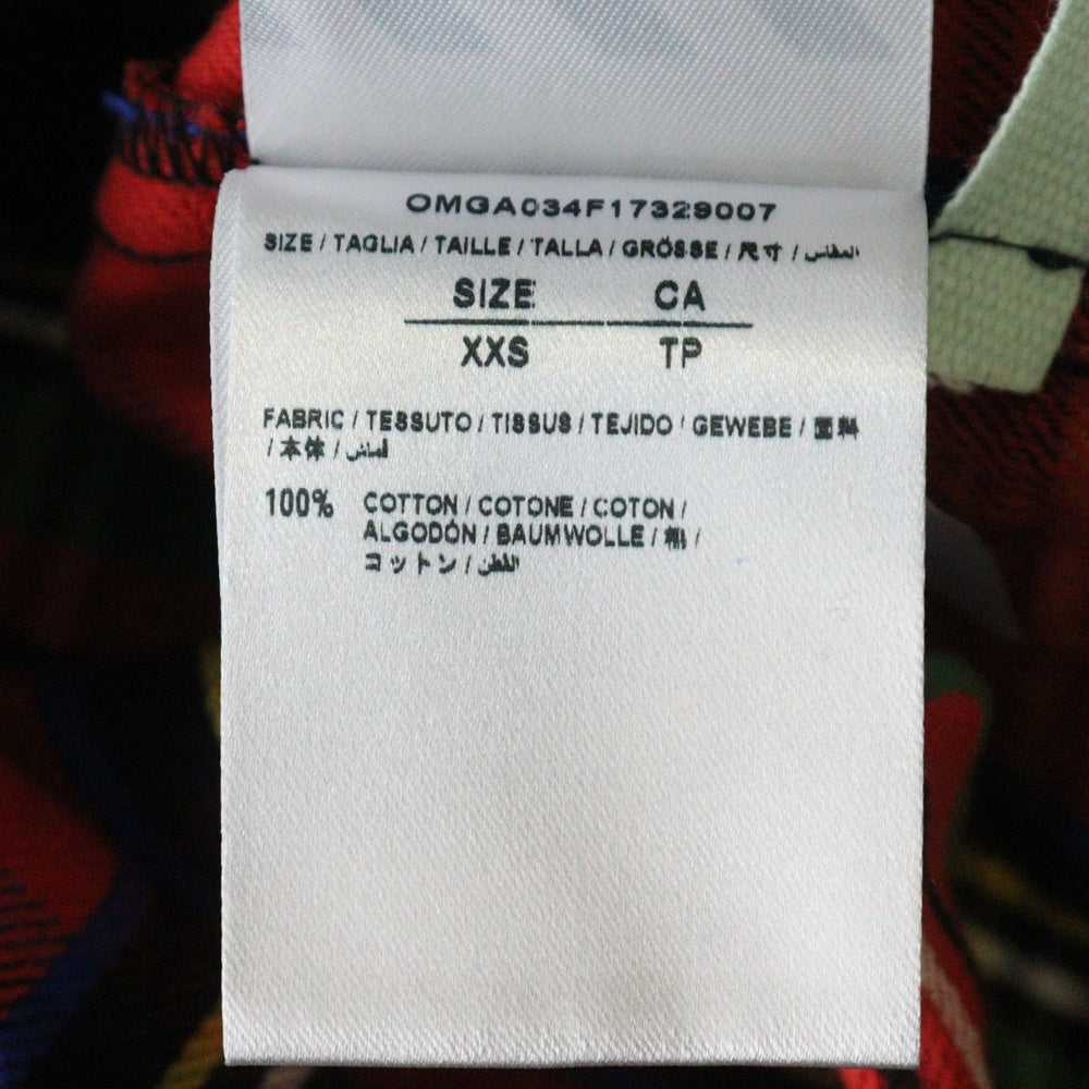 OFF-WHITE(オフホワイト) 17AW Flannel Shirt 長袖ネルシャツ チェックシャツ レッド OMGA034F17329007