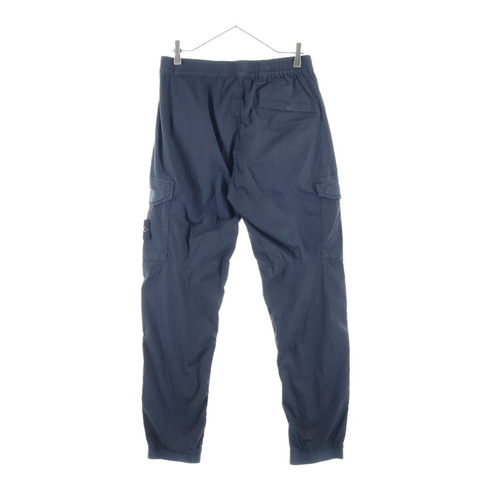 STONE ISLAND(ストーンアイランド) RE-T Cargo Pants ロゴワッペン ストレッチカーゴパンツ ブラック 721531403