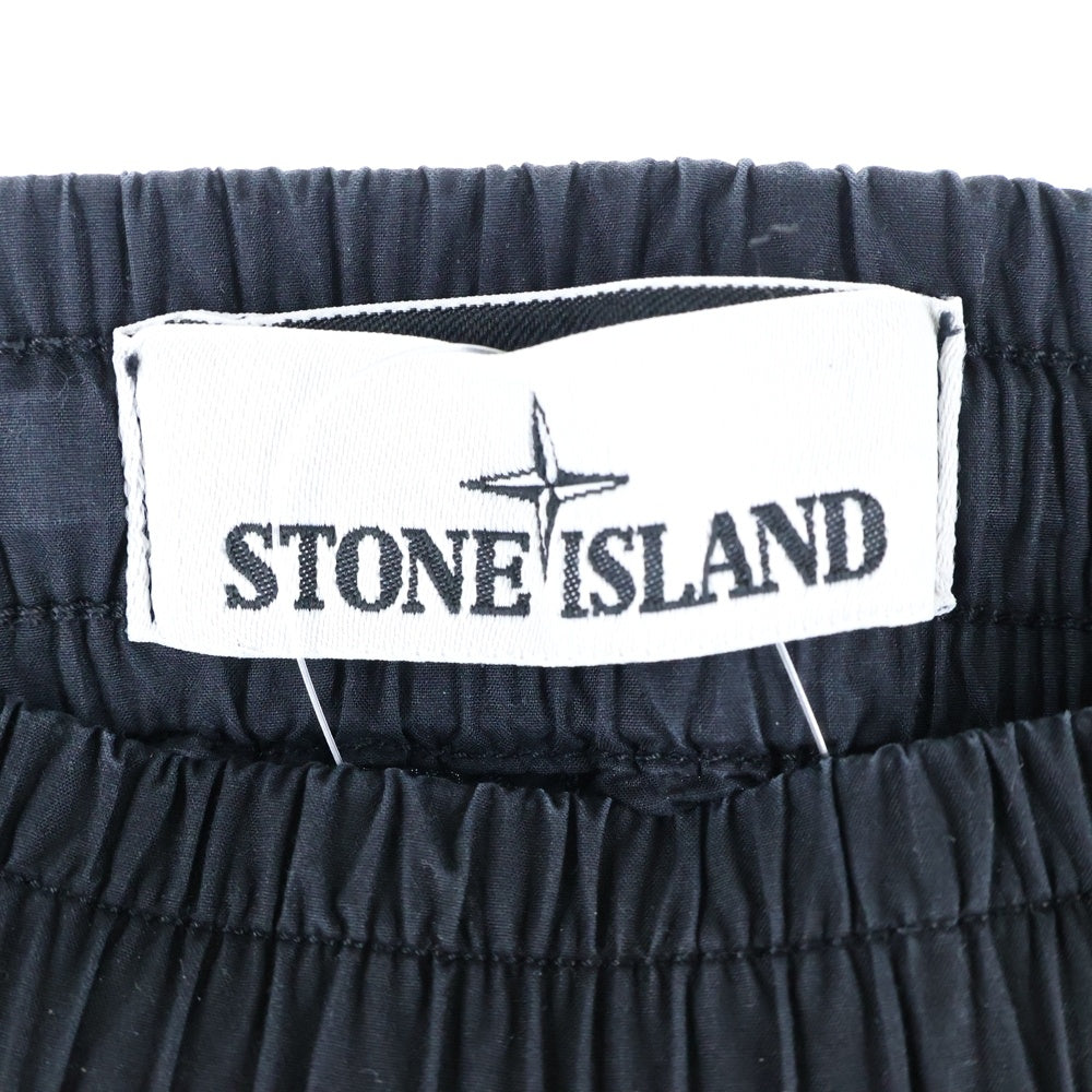 STONE ISLAND(ストーンアイランド) RE-T Cargo Pants ロゴワッペン ストレッチカーゴパンツ ブラック 721531403
