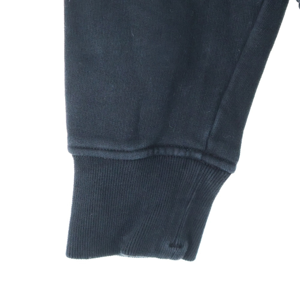 STONE ISLAND(ストーンアイランド) Garment Dyed Brushed Cotton Sweatshirt ガーメントダイ ロゴワッペン クルーネックスウェットトレーナー ブラック 771563020