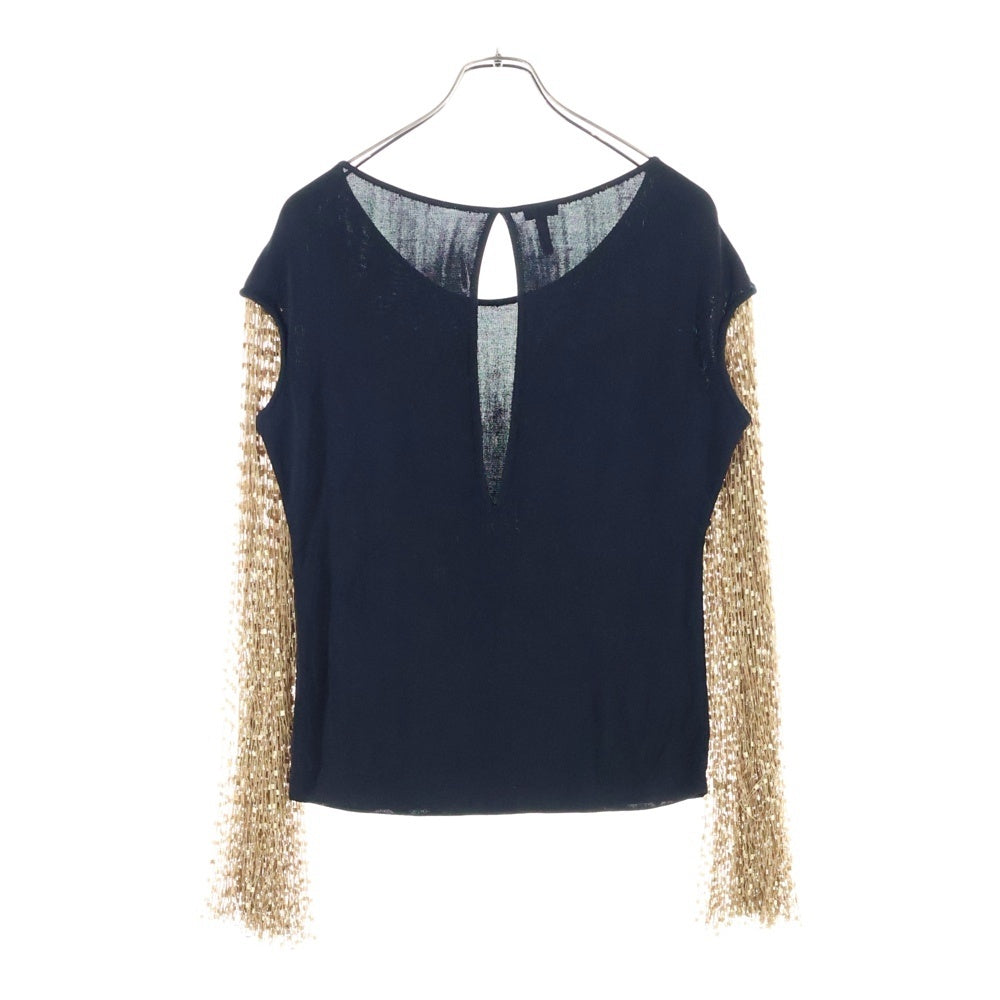 LOEWE(ロエベ) Fringe Knit Tops フリンジ ニットトップス ブラック レディース D3269220CO