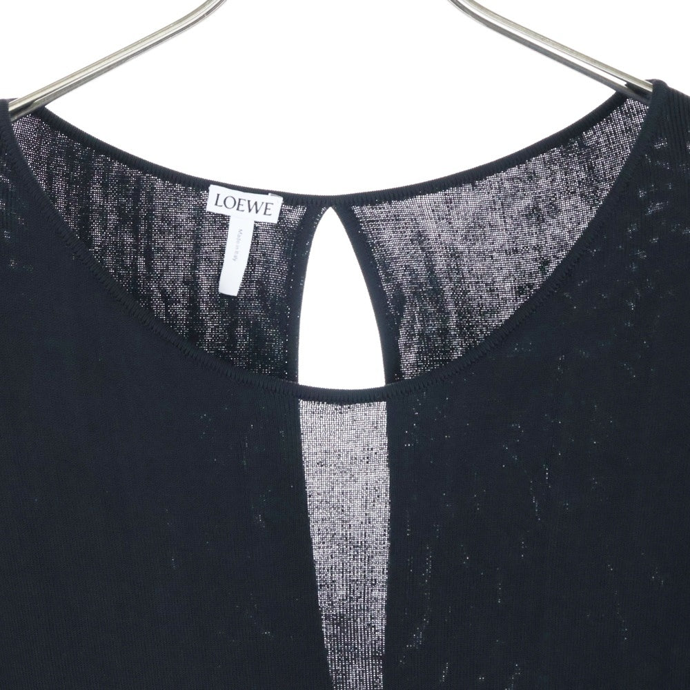 LOEWE(ロエベ) Fringe Knit Tops フリンジ ニットトップス ブラック レディース D3269220CO
