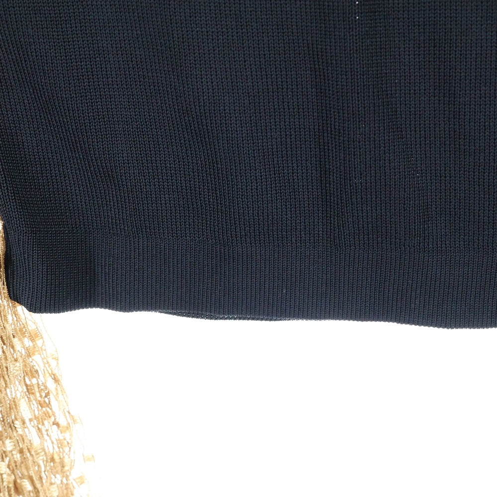 LOEWE(ロエベ) Fringe Knit Tops フリンジ ニットトップス ブラック レディース D3269220CO