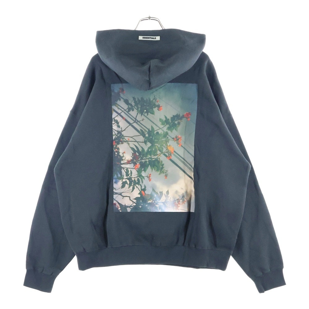 FEAR OF GOD ESSENTIALS(フィアオブゴッド エッセンシャルズ) HOODIE FLOWER フラワーフォト プルオーバースウェットパーカー フーディー ブラック
