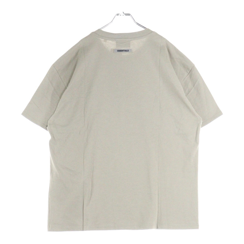 FEAR OF GOD ESSENTIALS(フィアオブゴッド エッセンシャルズ) S/S T-SHIRT フロントラバーロゴ 半袖Tシャツ ベージュ