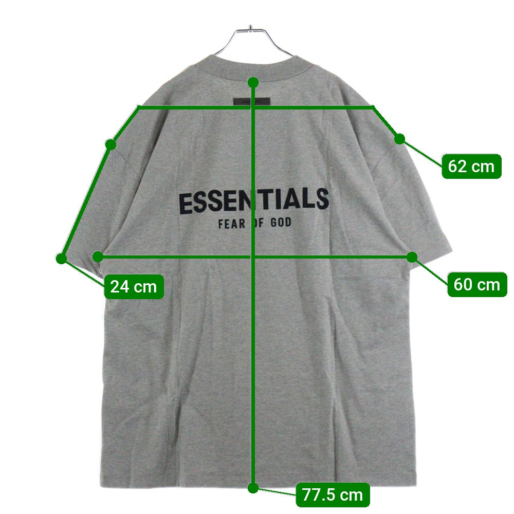 FEAR OF GOD ESSENTIALS(フィアオブゴッド エッセンシャルズ) S/S T-SHIRT フェルトロゴ 半袖Tシャツ グレー